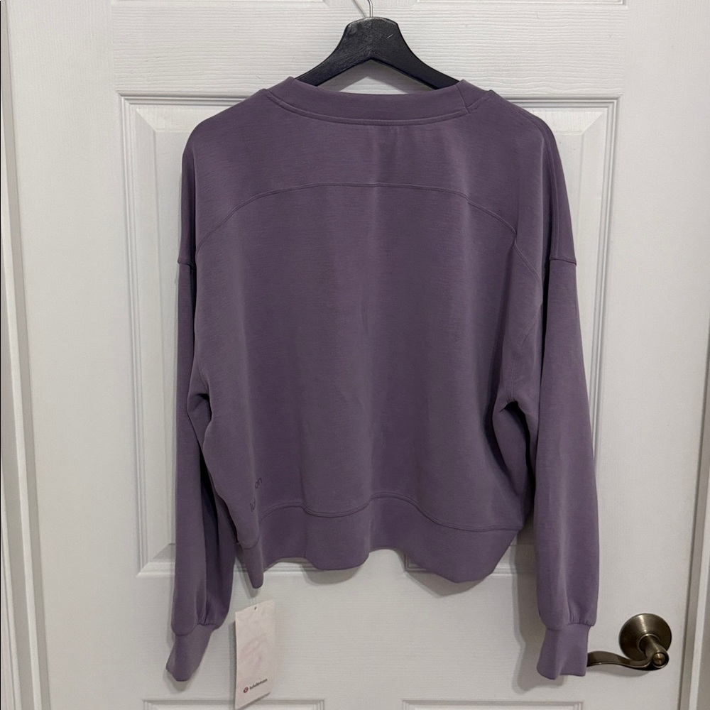 Lululemon women’s perfectly oversized softstreme cropped crew - Picture 5 of 6
